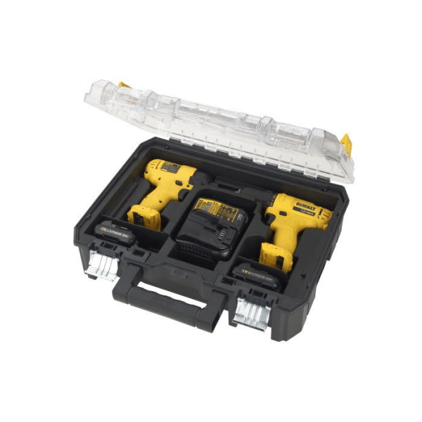 Combo Parafusadeira Furadeira e Parafusadeira de Impacto 12V DCK201C2 - Dewalt - B-min