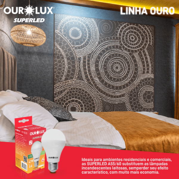 Lâmpada Superled 4,7W Bivolt 6500K - Ourolux - C-min