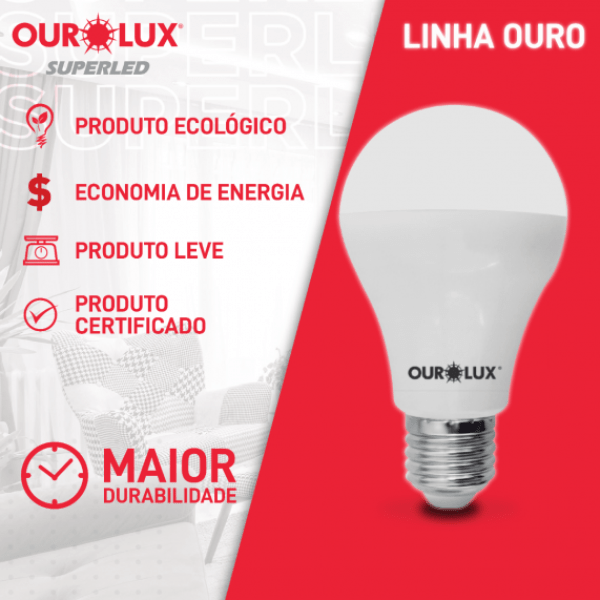 Lâmpada Superled 4,7W Bivolt 6500K - Ourolux - D-min